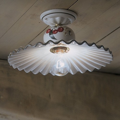 Ceiling lamp in decorated ceramic FL-8