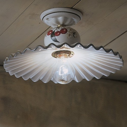 Ceiling lamp in decorated ceramic FL-9