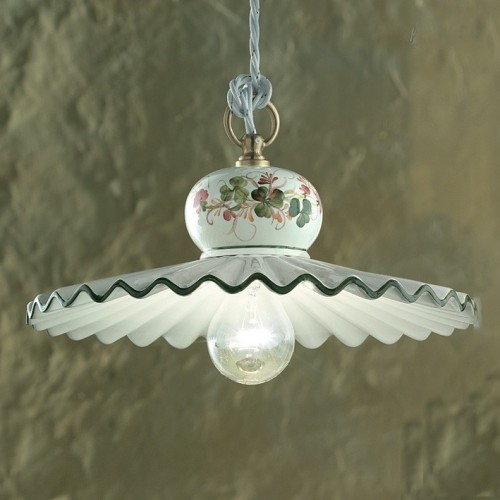 Suspension in decorated ceramic FL-11