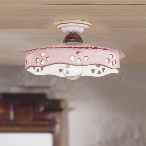 Alexandria decorated ceramic ceiling light FL-43