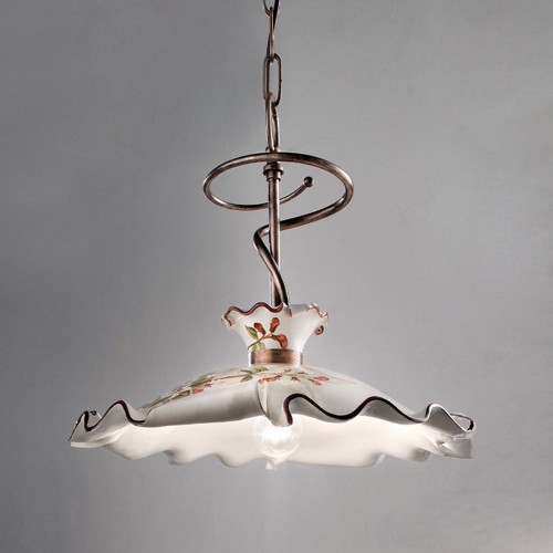 Milan decorated ceramic chandelier FL-73