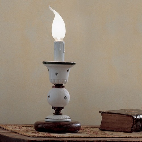 Wrought iron and ceramic table lamp FL-92