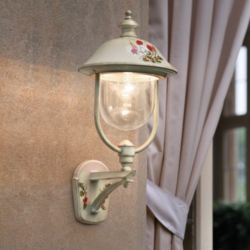 Ivory and gold outdoor wall light  FL-178