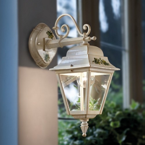 Ivory and gold gorizia wall light FL-185