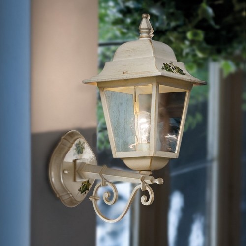 Ivory and gold  outdoor wall light FL-186