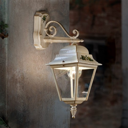 Ivory and gold outdoor wall light FL-188