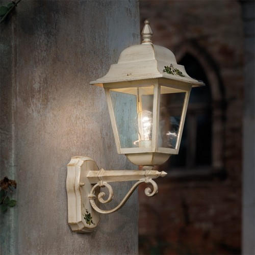 Ivory and gold outdoor wall light FL-189