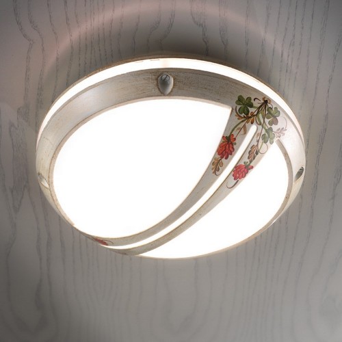 Ivory and gold toast outdoor ceiling light FL-196