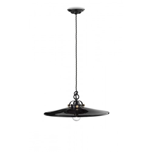 Black ceramic vintage chandelier  FLR-82