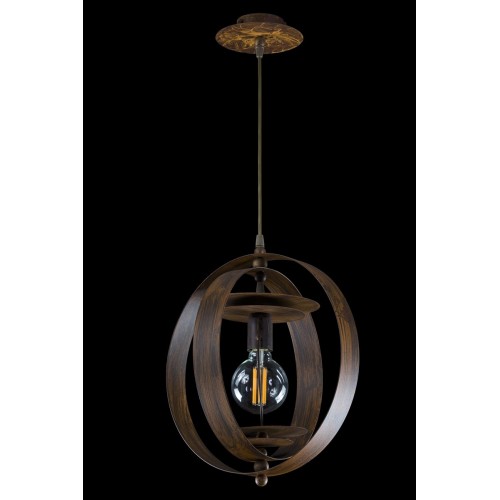 Lampadario moderno ruggine corten 1 luce TP-5