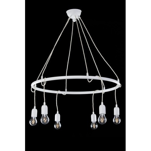 Modern white chandelier with TP-16 silk thread