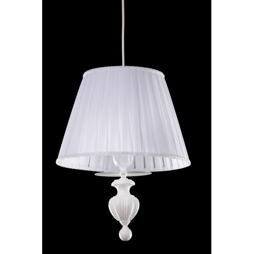 White wooden chandelier and 1 light TP-21