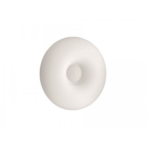 Modern ceiling lamp in white blown glass CIC-144