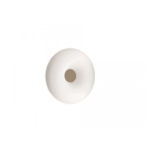 Modern ceiling lamp in white blown glass CIC-145