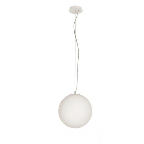 Modern pendant lamp in white blown glass CIC-150