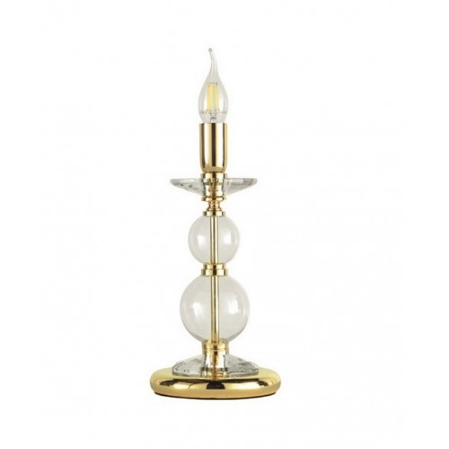 Glass table lamp and gold CIC-160