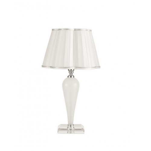 Table lamp in glass and white crystal  CIC-167