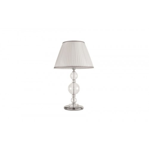 Crystal and glass lamp with lampshade CIC-189