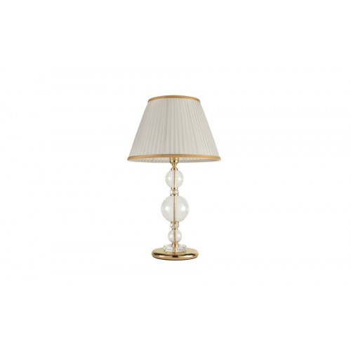 Crystal and glass lamp with lampshade CIC-191