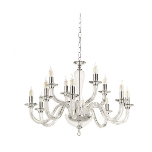 Crystal chandelier and transparen glass CIC-192