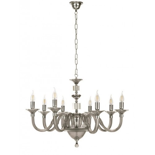 Crystal chandelier and smoked glass CIC-199