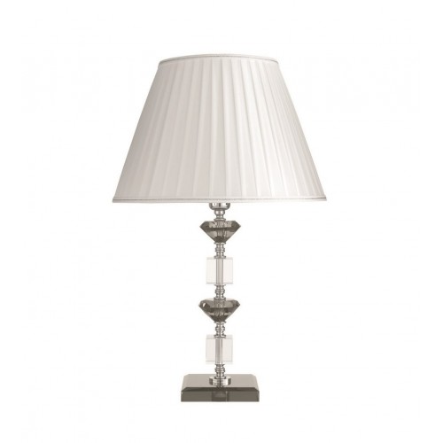 Crystal and glass lamp with lampshade CIC-204