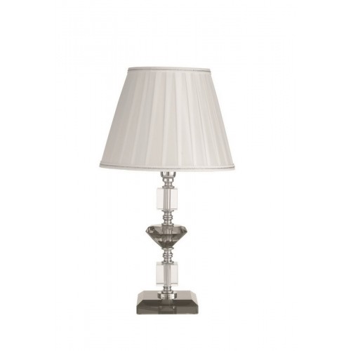 Crystal and glass table lamp with lampshade CIC-205