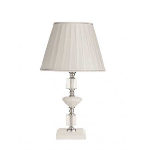 Crystal and glass table lamp with lampshade CIC-206