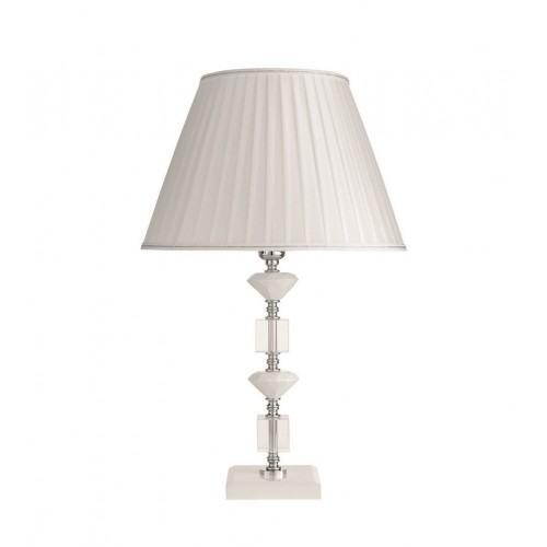 Crystal and glass lamp with shade CIC-207