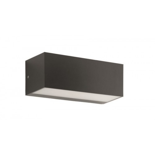 Applique da parete a led per esterno moderno in abs e policarbonato nero CIC-251