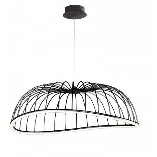 Lampadario a led design moderno nero MN-26