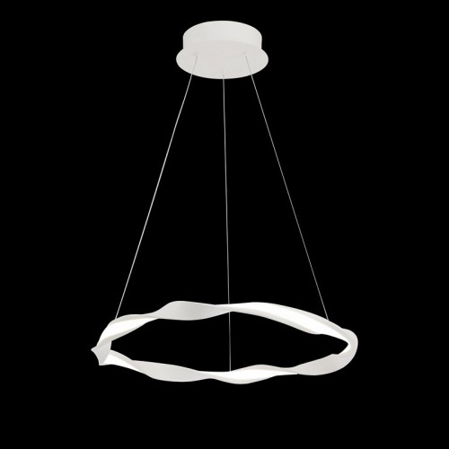 Lampadario a led in alluminio bianco MN-29