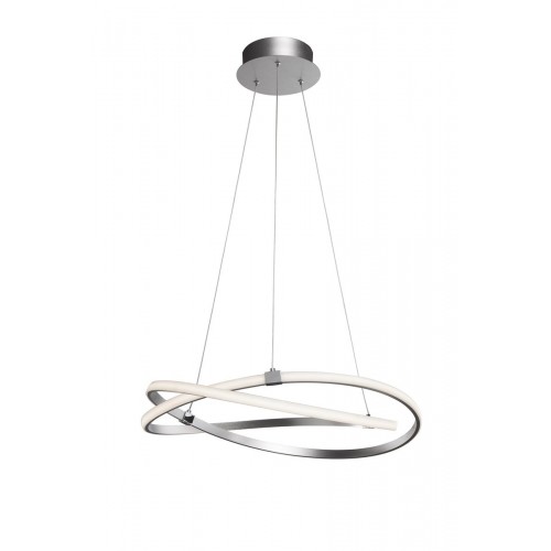 Modern silver and chrome led chandelier MN-82