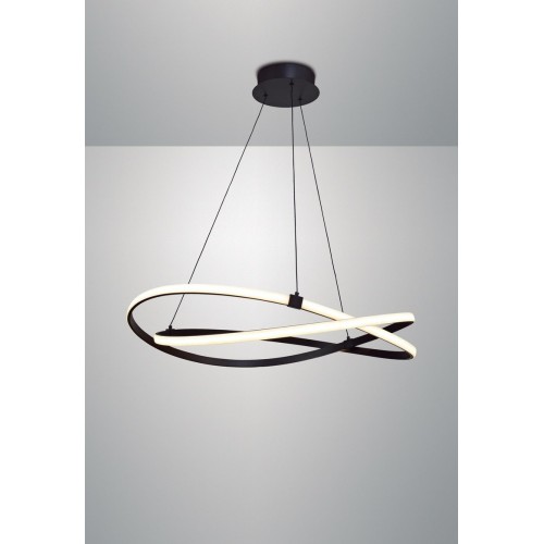 Brown modern LED chandelier MN-87