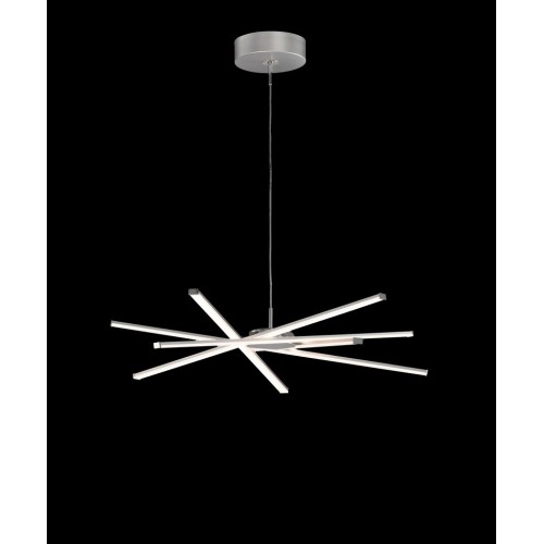 Lampadario a led design moderno silver MN-104