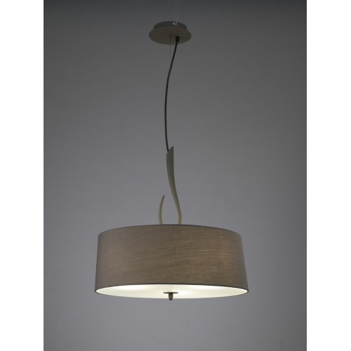 Lampadario moderno grigio cenere con paralume MN-206