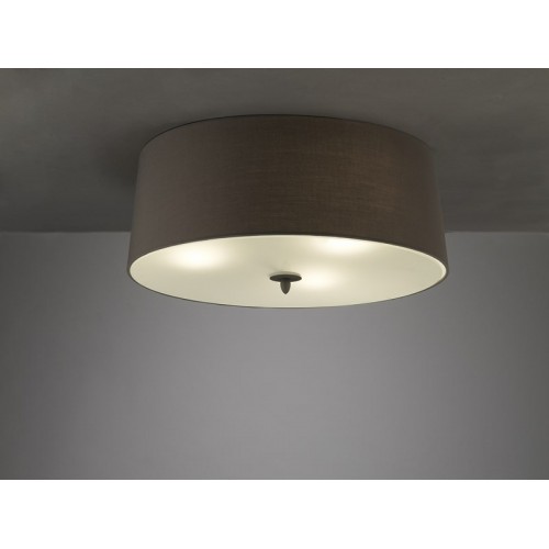 Modern ceiling lamp in ash gray fabric MN-209