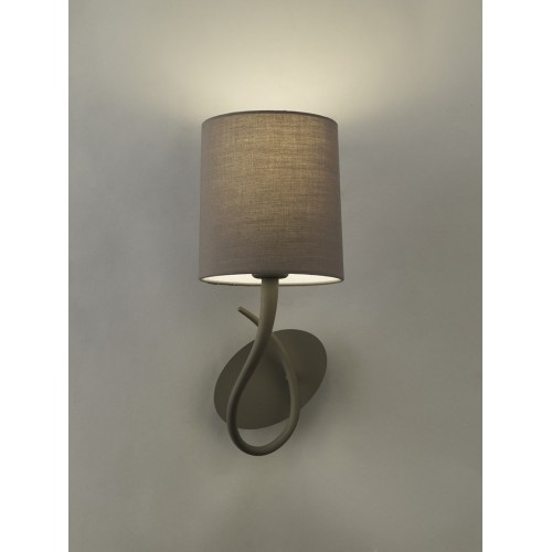 Ash gray modern wall light with MN-211 lampshade