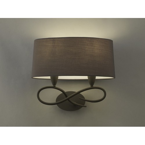 Ash gray modern wall light with MN-212 lampshade