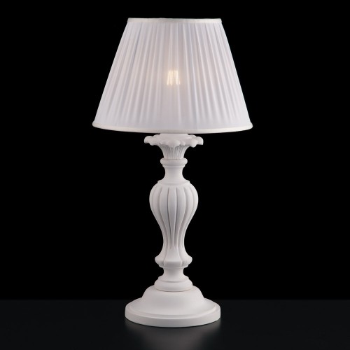 Shabby chic white wood lamp bon-48