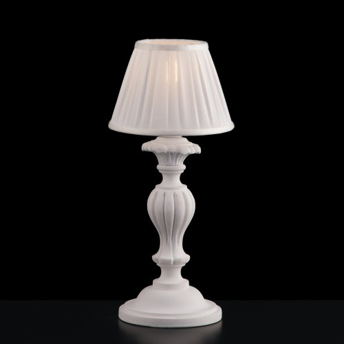 Lampada da comodino lumetto in legno bianco shabby chic bon-49