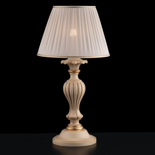 Ivory wood and gold leaf lamp bon-56