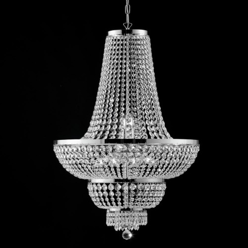 Modern chromed crystal chandelier bon-89