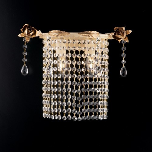  ivory crystal wall light bon-102