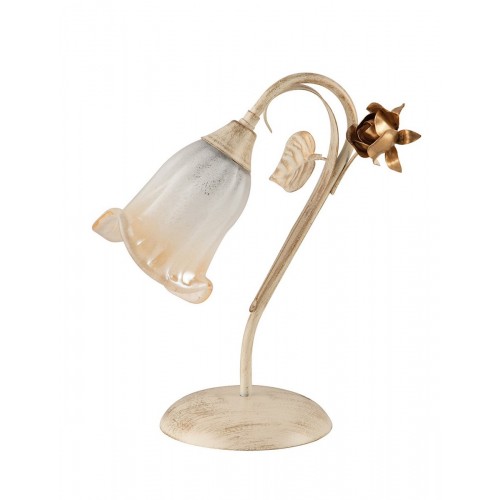 Ivory wrought iron table lamp with gold bon-13