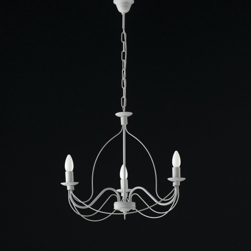 Rustic shabby chic wrought iron chandelier bon-45