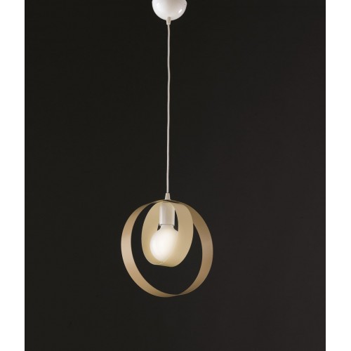 Modern ivory and dove gray chandelier 1 bubble light bon-62