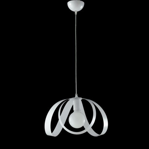 Modern white chandelier 1 light octopus bon-86