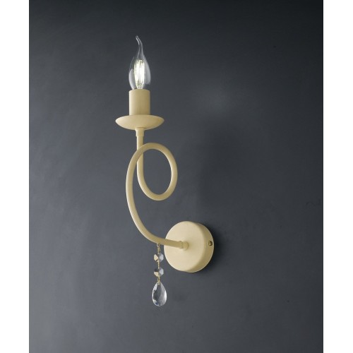 Ivory wrought iron wall lamp bon-157