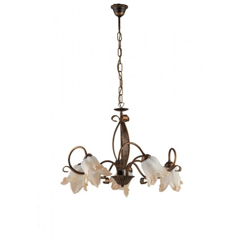 Bon-281brown and  gold chandelier